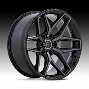 Fuel Flux FC854BT Brushed Black Gray Tint Custom Truck Wheels